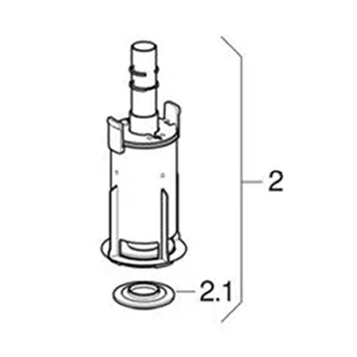 Geberit Dual Flush Toilet Valve For Low Height Cistern